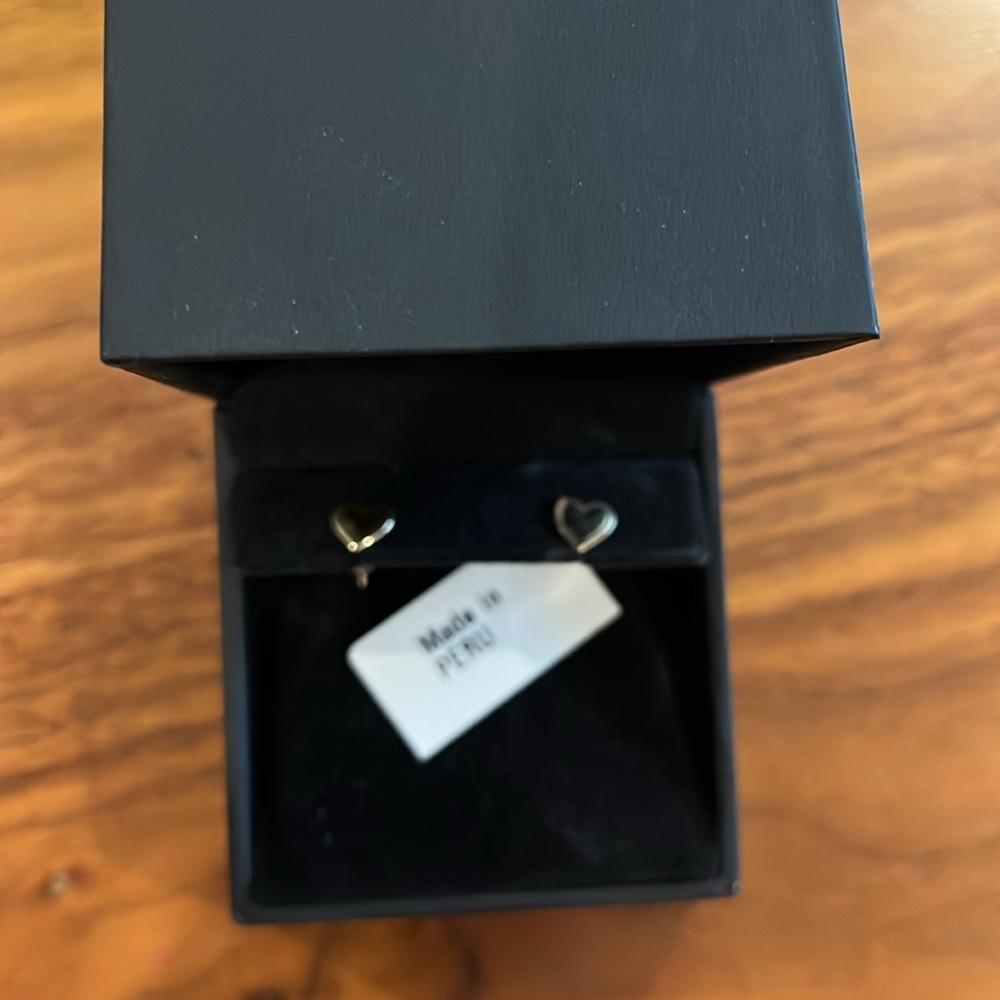 Kay Jewelers Young Teen Heart 14K Gold Earrings